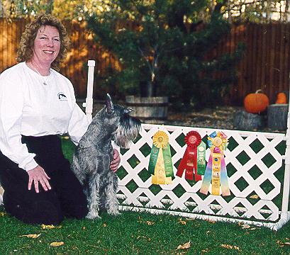 {From right to left, my ribbons, me, my Mom!}